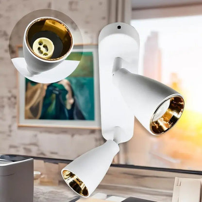 Aplique Luminaria Lampara Blanco Foco Pared Techo Blanco