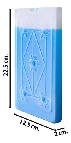 Bloque Hielo Gel Conserva Frío Para Conservadoras Viandas Celeste
