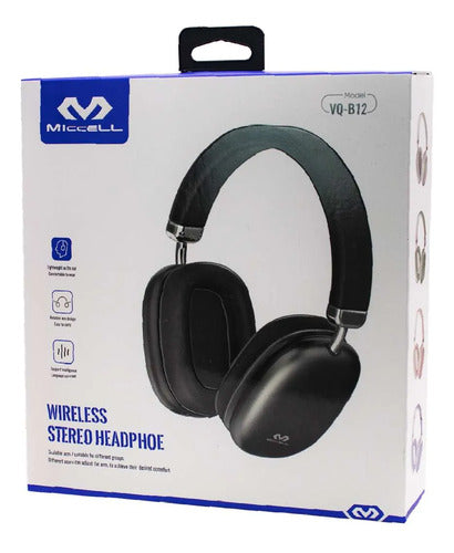 Auricular Inalambrico Vincha Bluetooth Ios Android Headset Negro