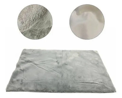 Alfombra Felpa Suave Base Gamuza 50x80cm Afelpada Decorativa 80 M 50 M Gris
