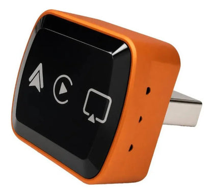 Adaptador Carplay Android Auto Inalámbrico Bluetooth Wifi Naranja