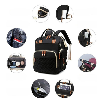 Mochila Maternal Convertible Con Cambiador