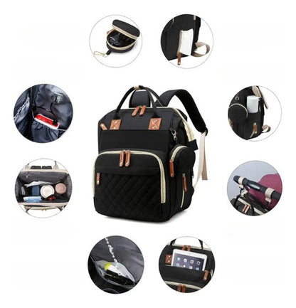 Mochila Maternal Convertible Con Cambiador