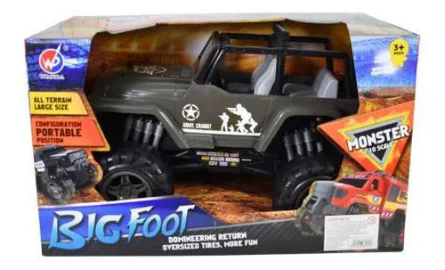 Camioneta 4x4 Todoterreno A Fricción Todoterreno Escala 1:10 Gris