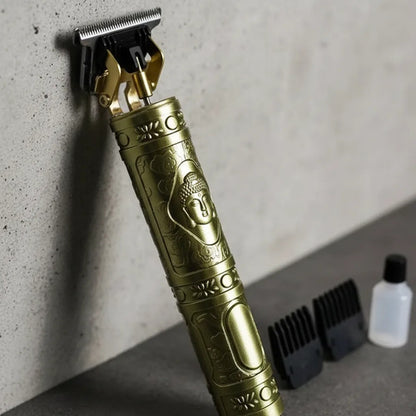 Cortapelo Inalámbrica Recargable Usb Cuchilla Ajustable Dorado