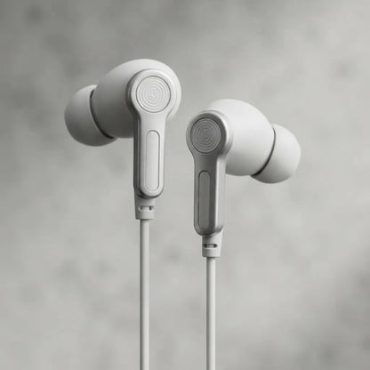 Auriculares In Ear Para Ios Con Cable Graves Profundos Blanco