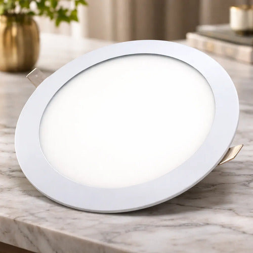 Artefacto Led Empotrable Blanco Plafon De Techo 24w Lampara