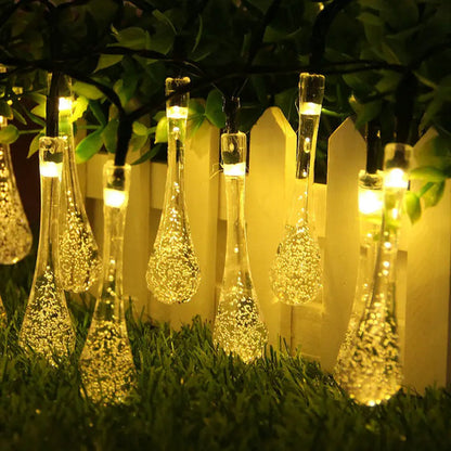 Guia Solar Guirnalda Luces Led Calidas Y Rgb Lamparas 5 Mts