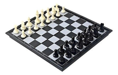 Ajedrez Magnetico Plegable Tablero Fichas Abs Juego De Mesa