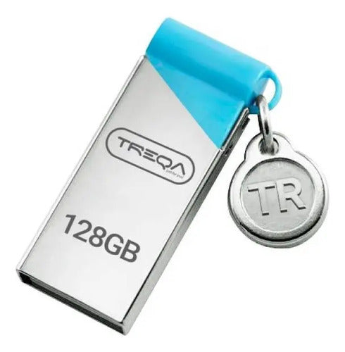 Pendrive  128 Gb Usb 3.0 Aluminio Alta Velocidad Plateado