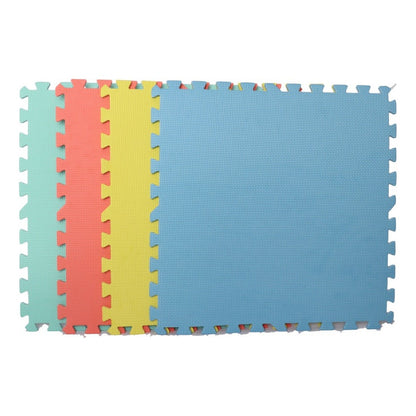 Alfombra Infantil Goma Eva De Colores 4 Unidades 60x60x0,8cm