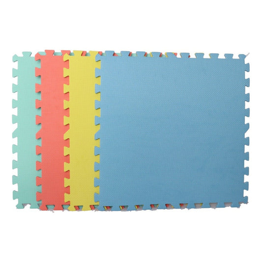 Alfombra Infantil Goma Eva De Colores 4 Unidades 60x60x0,8cm