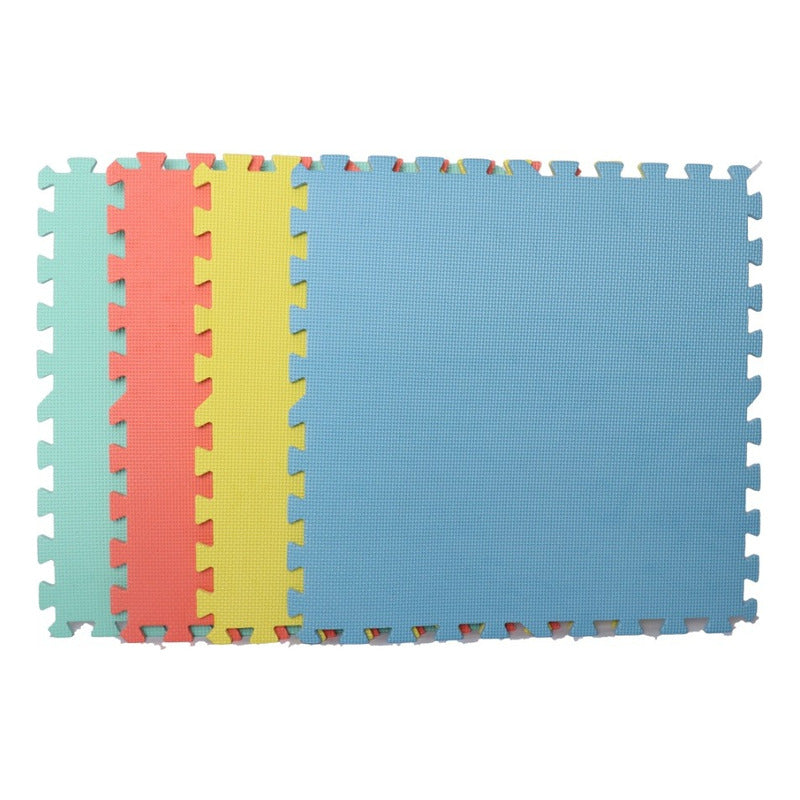 Alfombra Goma Eva De Colores 8 Unidades 60x60x0,8cm