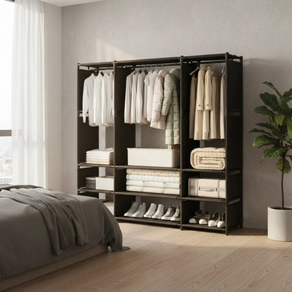 Armario Ropero Portatil Modular Organizador Metal Abs Tnt 2 Colores Según Stock
