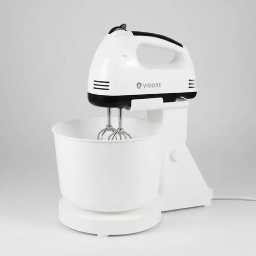 Batidora Mano Pie Pedestal Bowl 2.5l 7 Velocidades 260w Blanco 50/60hz