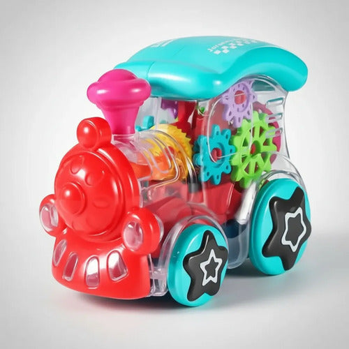 Tren Automático Transparente Juguete Luces Música Infantil Sin Personaje