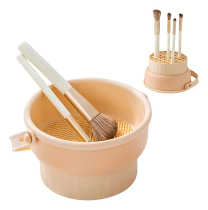 Soporte De Limpieza Y Secado De Brochas Maquillaje Genérica