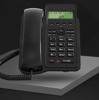 Telefono Fijo Con Captor De Llamadas Blanco Y Negro Negro