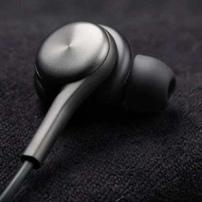 Auriculares Tipo C Cableados Micrófono Volumen Audio Hd Pro Negro