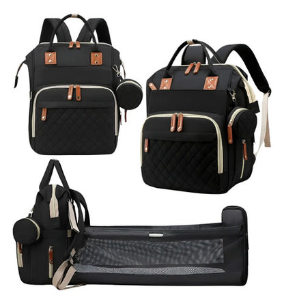 Mochila Maternal Convertible Con Cambiador