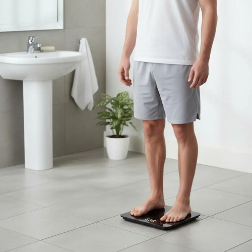 Balanza Corporal Baño Digital De Vidrio Hasta 180kg Aleatorio