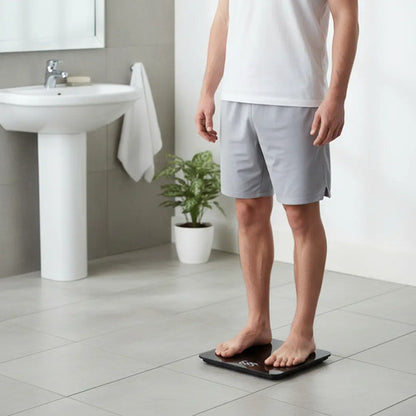 Balanza Corporal Baño Digital De Vidrio Hasta 180kg Aleatorio
