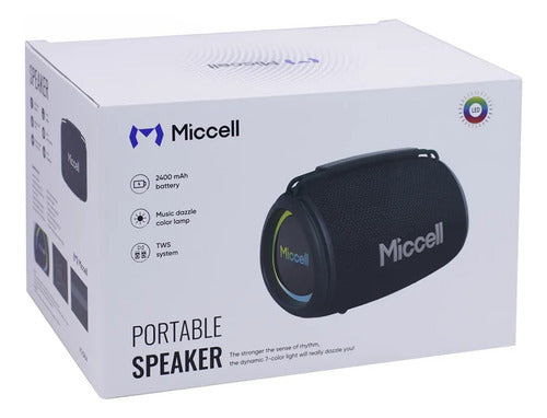 Parlante Inalambrico Rgb 20w Bluetooth 5.4 Ios Android Ios Azul