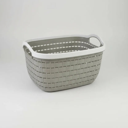 Canasto Cesto Plástico Organizador Con Asas Multiuso 24x18cm Aleatorio