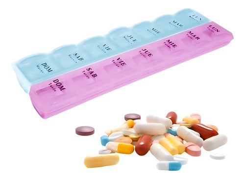 Pastillero Organizador Medicamentos En Español Semanal Varios