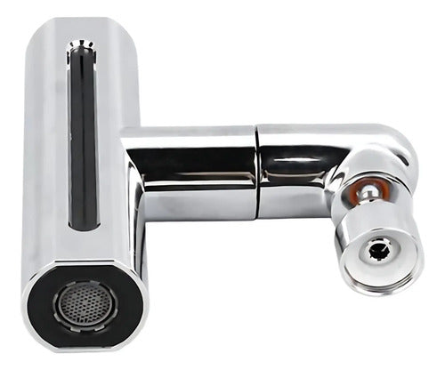 Puntero Grifo Adaptador Boquilla Canilla Efecto Cascada Plateado