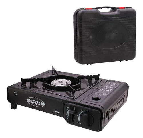 Parrilla Portatil Gas Camping Anafe Hierro Valija Traslado