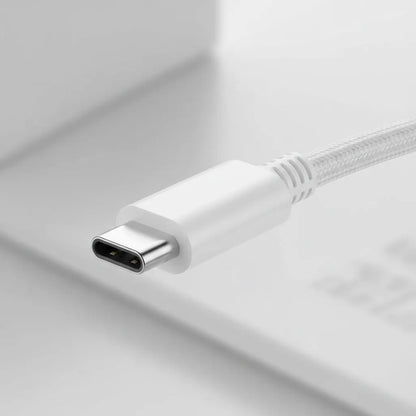 Cable De Datos Tipo C A Tipo C Carga Rapida 2 Metros Usb Blanco