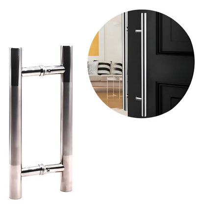 Manija Para Puerta Manijon Metalico 30x2.5cm Plateado