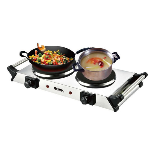 Anafe Electrico Portatil 2 Hornallas 2500w Acero Inox