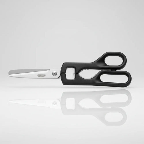 Tijera Cocina Multiuso 9  Supercorte Acero Mango Ergonómico Negro
