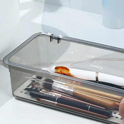 Organizador Para Maquillaje Cosmeticos Brochas Con Tapa Aleatorio