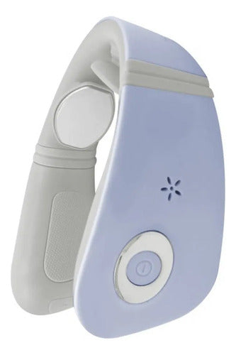 Masajeador Cuello Portatil Ergonomico 3 Niveles Cervical Celeste