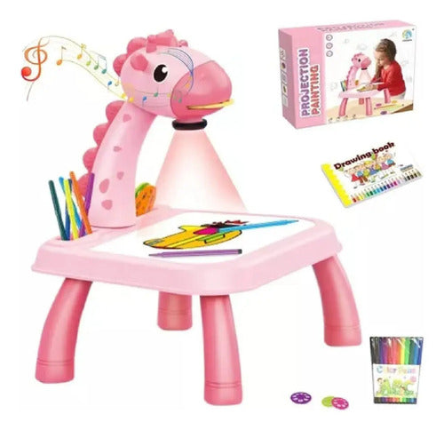 Mesa De Dibujo Con Proyector Para Niños Niñas Luz Y Musica