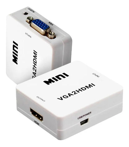 Adaptador Conversor Vga A Hdmi Audio Usb Fhd 1080p Monitor