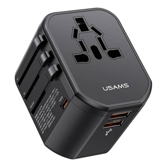 Cargador De Viaje 20w Usb Tipo C + Usb Negro