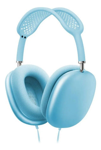 Auriculares Cableados Sonido Envolvente Graves Reforzados Celeste