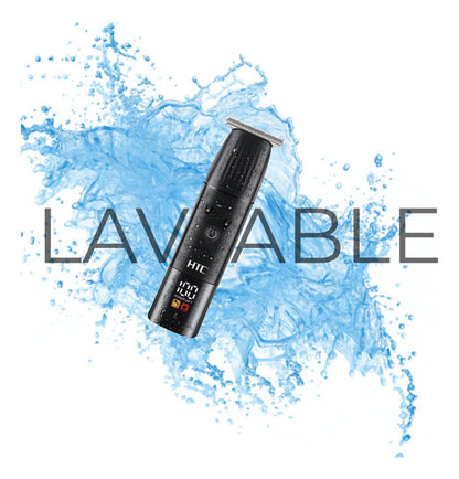 Cortadora De Pelo Htc Inalámbrica, Con Display Y Cabezales Lavables Negro
