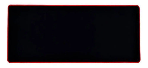 Mousepad Gamer Xl Base Goma Antideslizante Alfombrilla Tela Rojo Liso