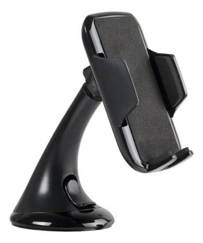 Soporte Porta Celular Auto Parabrisas Tablero 360 Ajustable Negro