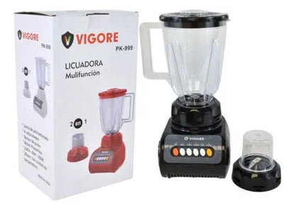 Licuadora Picadora 2 En 1 Multifuncion Vaso Picador 4 Vel Negro
