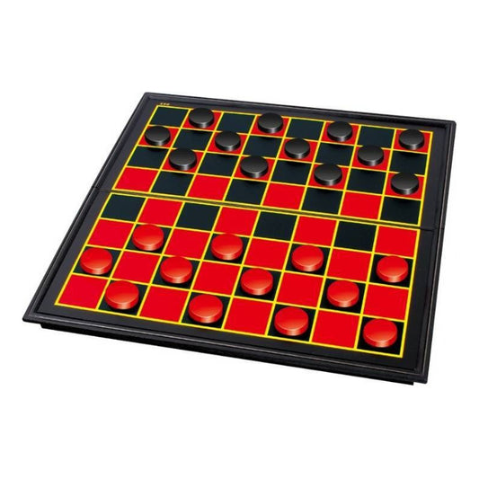 Juego De Damas Magnetico Y Plegable Tablero 30x30 Cm