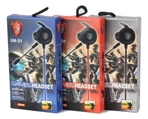 Auriculares Gamer In Ear Microfono Sonido Envolvente 3d Aleatorio