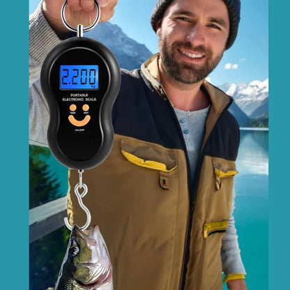 Balanza Digital Portatil De Colgar Hasta 50kg Con Gancho Aleatorio