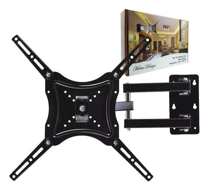 Soporte Para Tv Giratorio Pared Brazo Movil 14 A 55 50kg Negro