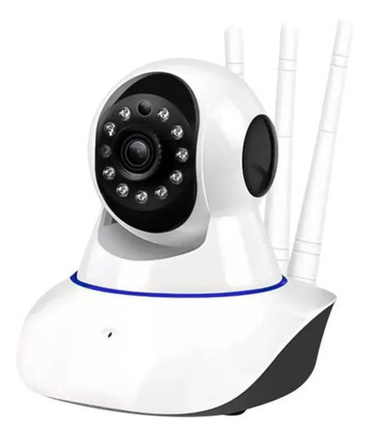 Camaras Vigilancia Robot Wifi Inteligentes Apps Tuya Android Blanco